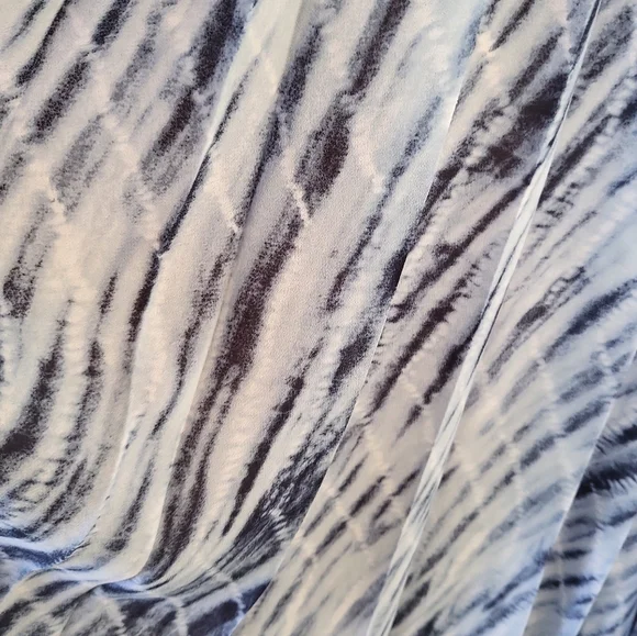 Michael Michael Kors Midnight Blue Tie Dye Georgette Maxi Dress Sz M/ $325 MRSP - Picture 9 of 12